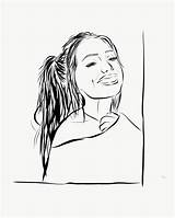 Ariana Grande Outline Drawing Getdrawings sketch template
