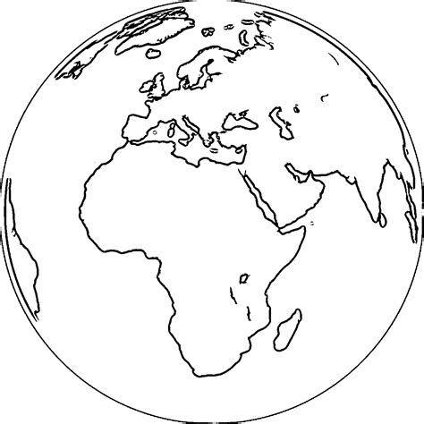 globe coloring pages