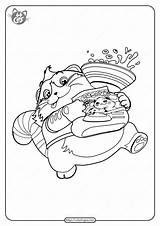 Cats Coloring Meatball Printable Pdf sketch template
