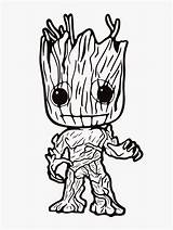 Coloring Groot Pages Color sketch template