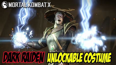 Mortal Kombat X Dark Raiden Unlockable Costume Gameplay