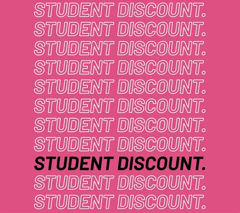 student discount pink vanilla