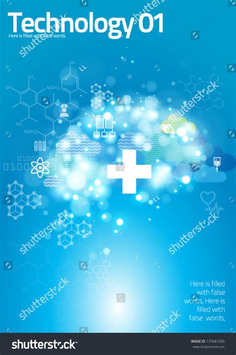 medical graphics  blue background stock vector illustration