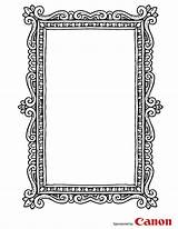 Frame Printable Frames Coloring Templates Pages Kids 4x6 Borders Print Template Craft Portrait Choose Sheknows Colouring Draw Printables Letter Crafts sketch template