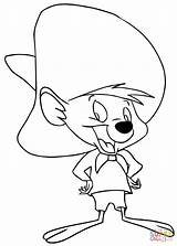 Speedy Gonzales Coloring Pages Looney Printable Tunes Supercoloring Template Characters Categories sketch template