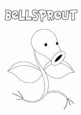 Bellsprout Coloring Pages Template sketch template