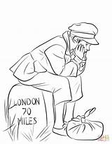 Oliver Twist Londres sketch template