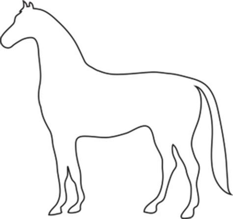 horse outline  images  clkercom vector clip art
