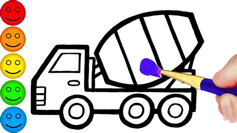 coloring toy truck coloring pages kids art time youtube