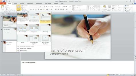 create sections  powerpoint vrogueco