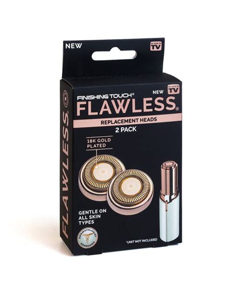 finishing touch flawless face replacement heads  pack shaver shop