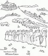 Coloring Francis Assisi Saints St Pages Over Kids Catholic Saint Communion Hill Activities Desktop Summer Fun Popular Colouring Library Clipart sketch template