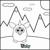 Furby Coloring Pages Books Book Kleuring sketch template