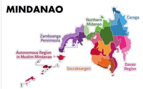Mindanao Map Mindanao