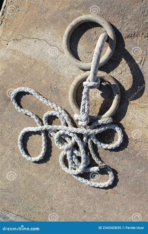 the ropes for the ships with shooting above stock image image of