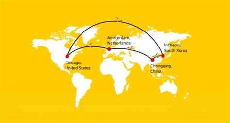dhl global forwarding connects china amsterdam  south korea  dedicated freighter service