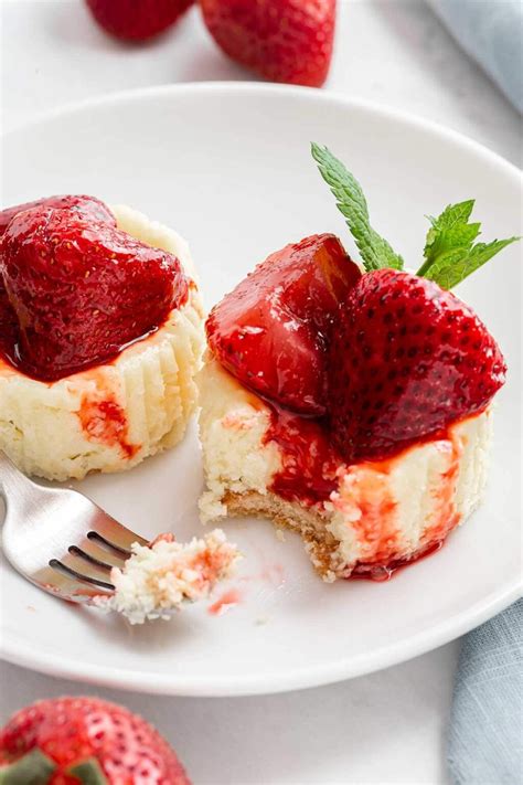 mini strawberry cheesecakes recipe dessert