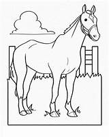 Horse Pages Coloring Farm Horses Preschool Worksheets Sheets Worksheet Drawing Animal Kids Animals Theme Printable Education Wild Color Getdrawings Letter sketch template