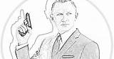Bond James Coloring Pages Craig Daniel Part Actors Filminspector Template sketch template
