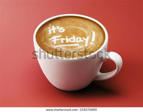 Friday Coffee Cup Concept Isolated On Stock Illustration 258376880