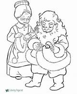 Coloring Pages Claus Mrs Christmas Santa Mr Printable Print Color Clause Kids Template His Sheets Popular Printing Help sketch template