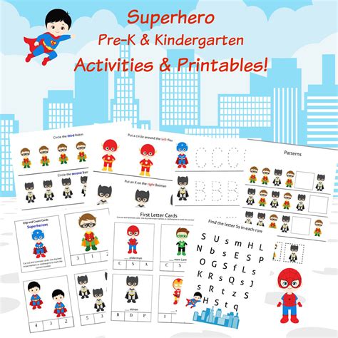 page superheroes printables activities