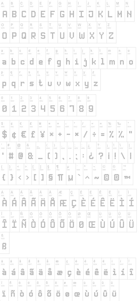 advanced dot digital  font dafontcom
