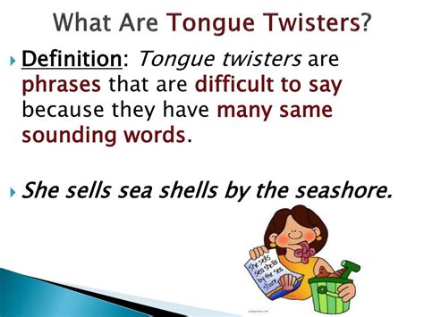 american slang tongue twisters powerpoint  id