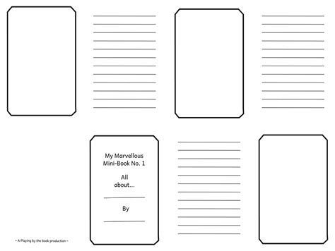 printable story book template printable templates