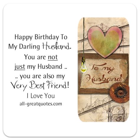 Free Birthday Cards For Husband Happy Birthday To My