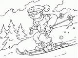 Coloring Skiing Pages Winter Sports Printable Color Print Colouring Kids Coloringpages4u Sport Popular Drawings Getcolorings Library Clipart Coloringhome sketch template