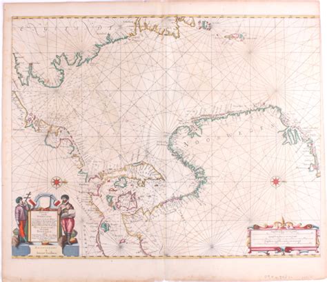 zeekaart noord europa zeekaarten prenten antiquariaat delfshaven