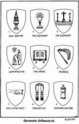 Sacraments Coloring Catholic Symbols Seven Pages Sacrament Clipart Clip Church Kids Symbol Activities 4real Children Religious Holy Teaching Color Initiation sketch template