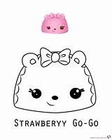 Num Noms Coloring Pages Go Strawberry Printable Print Series Bettercoloring Color Kids Cute sketch template