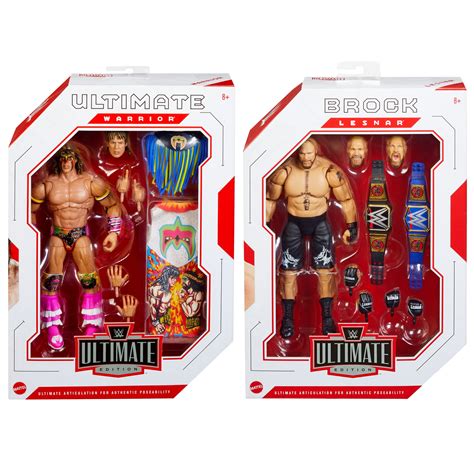 wwe ultimate edition  complete set   mattel wwe toy wrestling