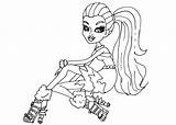 Monster High Coloring Pages Printable Abbey Sheets Print Mermaid Kids Baby Getcolorings Skull Logo Ghoulia Getdrawings Frankie Printables Library Clipart sketch template