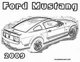 Mustang Coloring Ford Pages Car Cars Mustangs Kids Rod Hot Colouring Color Drawing 2009 Print Gif Embroidery Boys Corvette Sheets sketch template