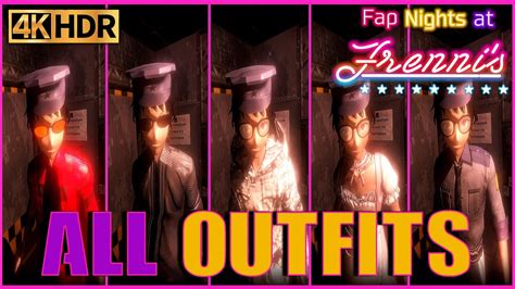 all outfits 4k fap nights at frenni s night club gameplay youtube