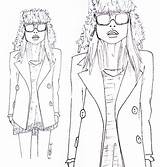 Fashion Manikin Coloring Template Skiss sketch template