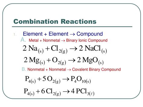 classifying chemical reactions powerpoint    id
