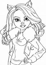 Monster High Coloring Pages Clawdeen Girl Printable Girls Wolf Pets Print Color Beautiful Sparkle Shine Make Kolorowanki Dla Do Getcolorings sketch template
