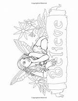 Coloring Pages Fairy Selina Fenech Forest Book Mythical Adult Fantasy Mystical Fae Elf Colouring Elvish Pixie Wings Myth Legend Books sketch template