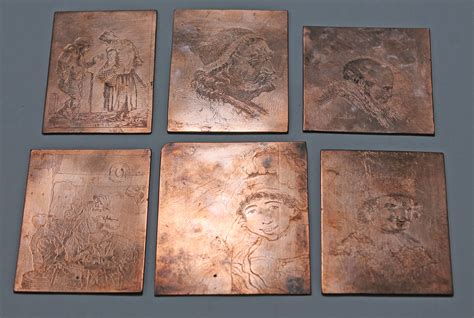 group   victorian brass printing plates largest cm  cm