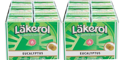 Läkerol Eucalyptus Sugar Free Pack 23 G 0 08 Oz Made In Sweden