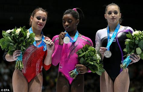 carlotta ferlito sparks fury with racist jibe at new world champion simone biles daily mail online
