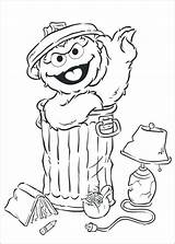 Grouch Oscar Coloring Getdrawings Pages sketch template