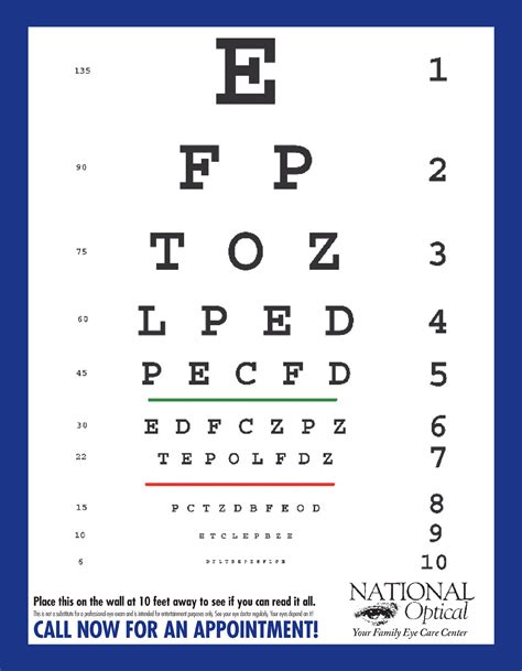 standard eye chart