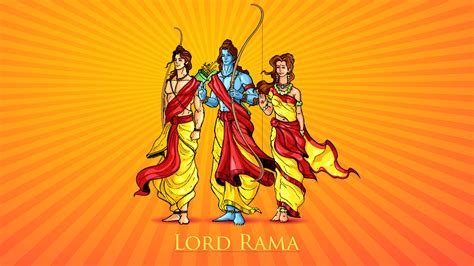 rama hindu lord cartoon wallpaper