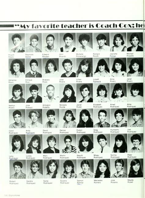 1986 Hialeah Miami Lakes High School Yearbook Via