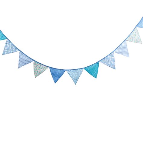 pcs triangle pennant garland banner cotton fabric party flags